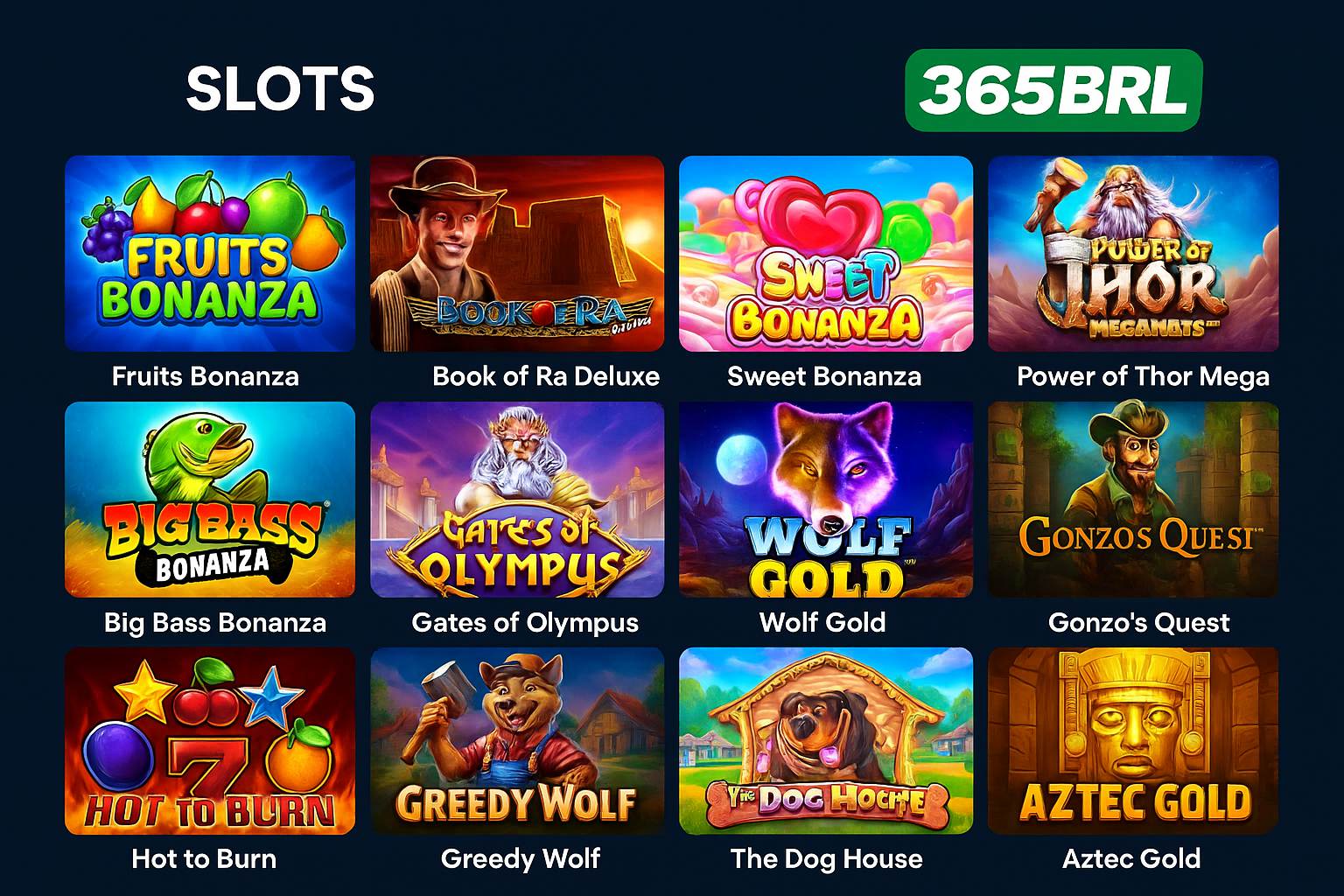 Explore o mundo das slot machines no 365BRL Casino